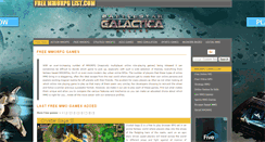 Desktop Screenshot of freemmorpglist.com